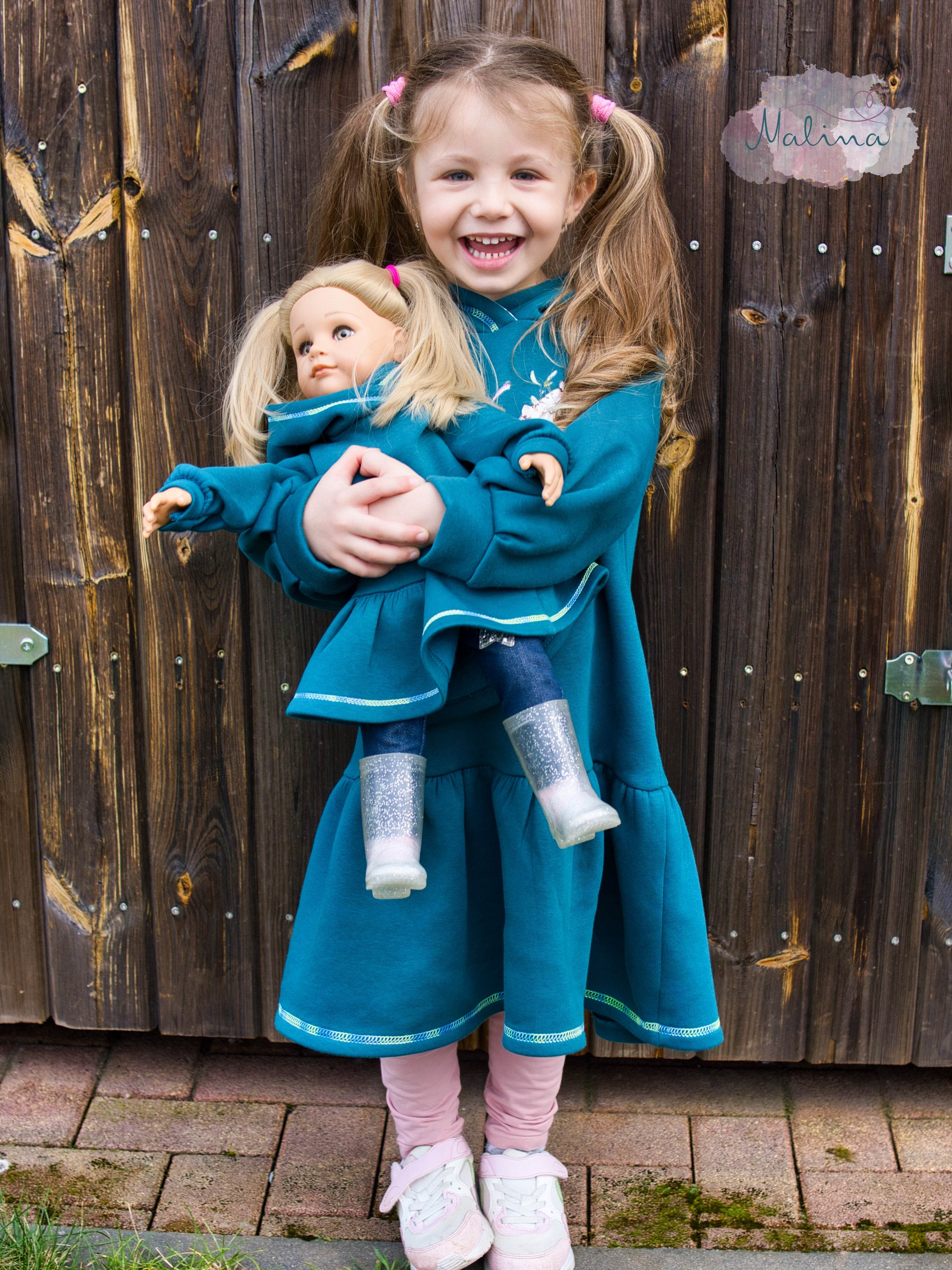 Schnittmuster Puppe Sweatkleid Tina MiniMe - Sewando