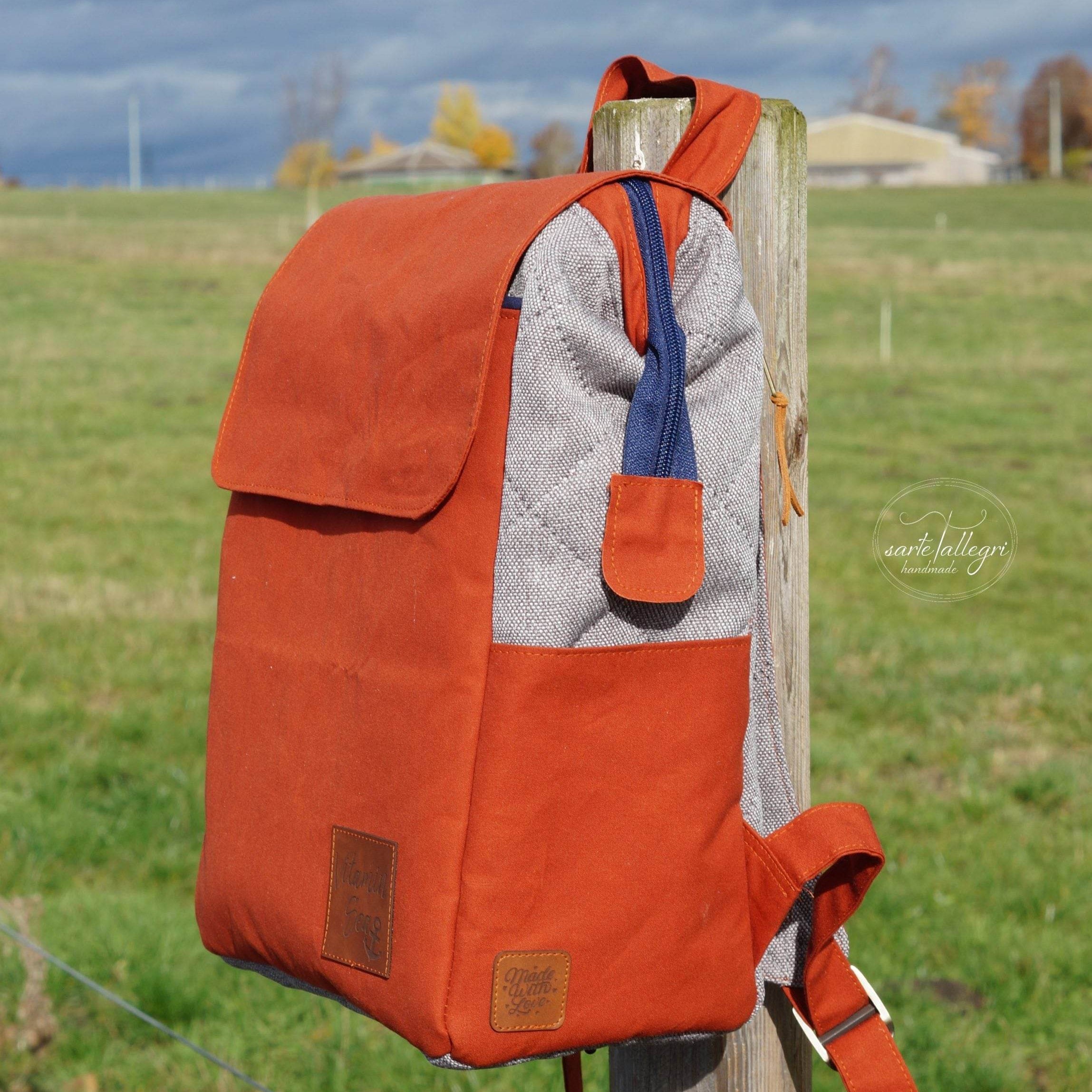 eBook Rucksack LOUISIANA18 Nähanleitung Schnittmuster - Sewando