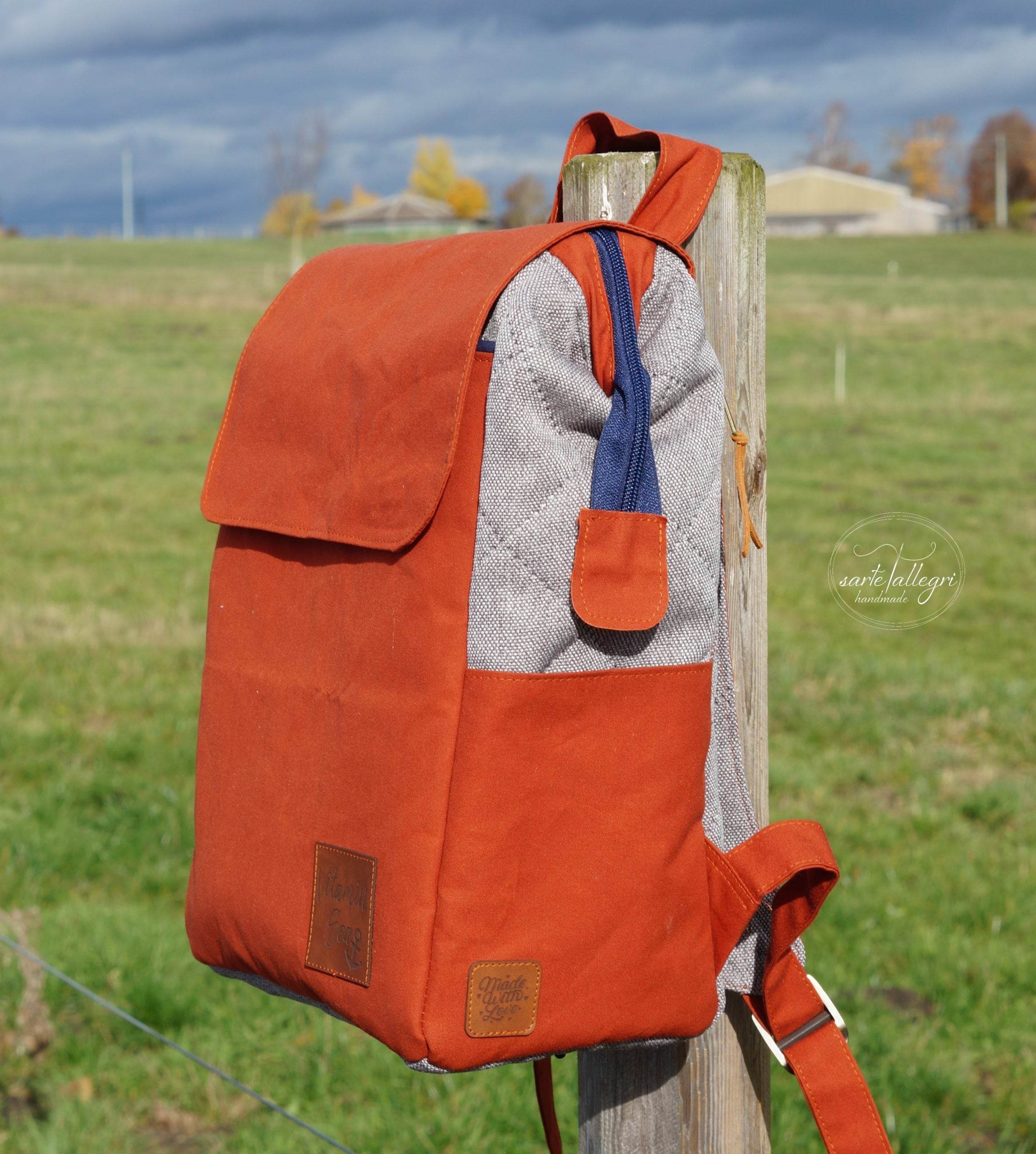 eBook Rucksack LOUISIANA18 Nähanleitung Schnittmuster - Sewando