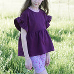RUFFLE SWEATER LINA 80-164 - Sewando