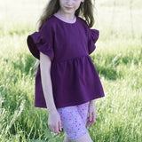 RUFFLE SWEATER LINA 80-164 - Sewando