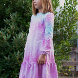 Rüschenkleid Gr. 86-122 in 3 Weiten je Größe auch für schmale und kräftige Kids