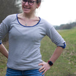 Schnittmuster E-Book Shirt MissKnopf für Wolleseide Gr. 32-52 - Sewando