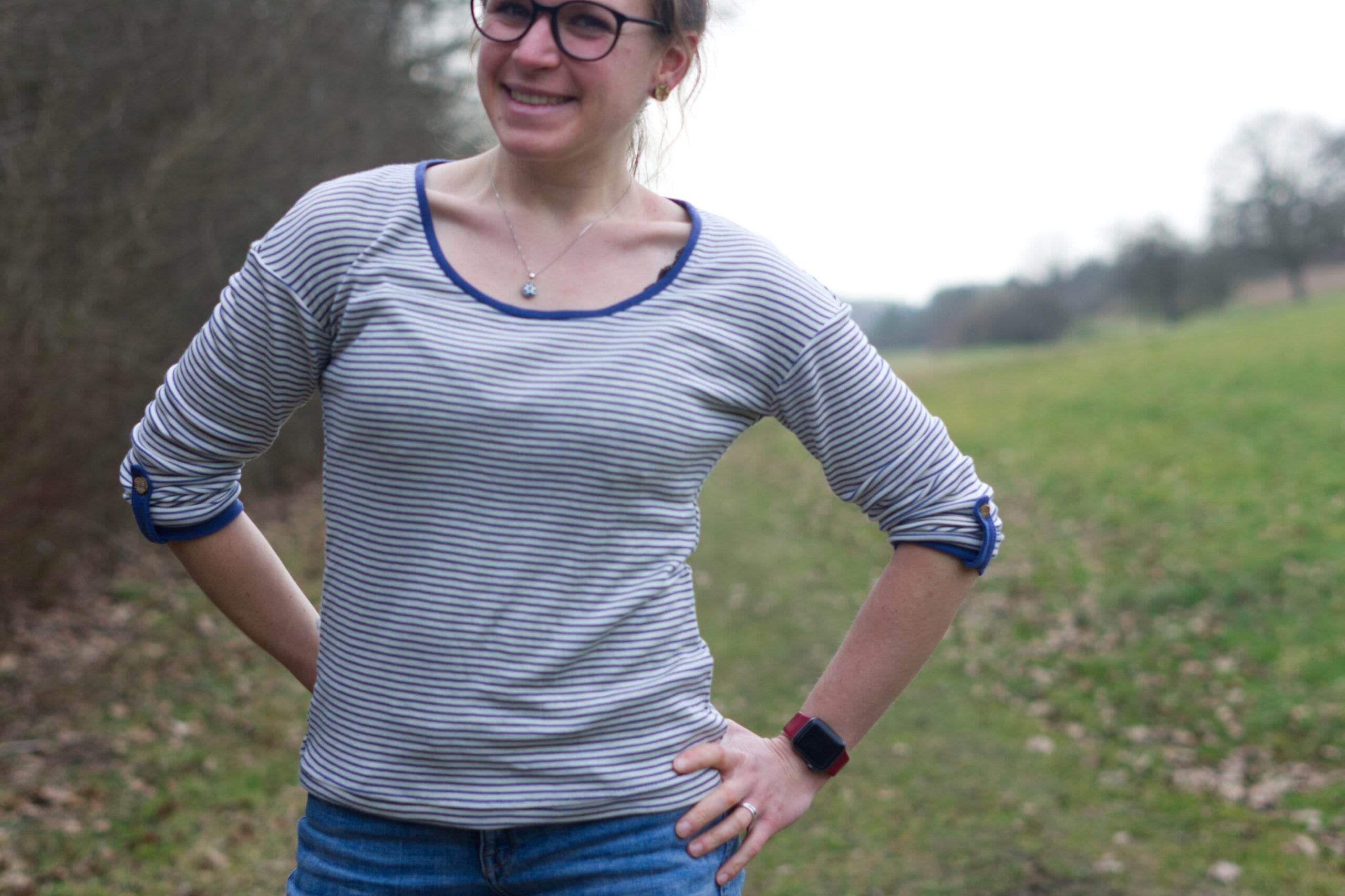 Schnittmuster E-Book Shirt MissKnopf für Wolleseide Gr. 32-52 - Sewando