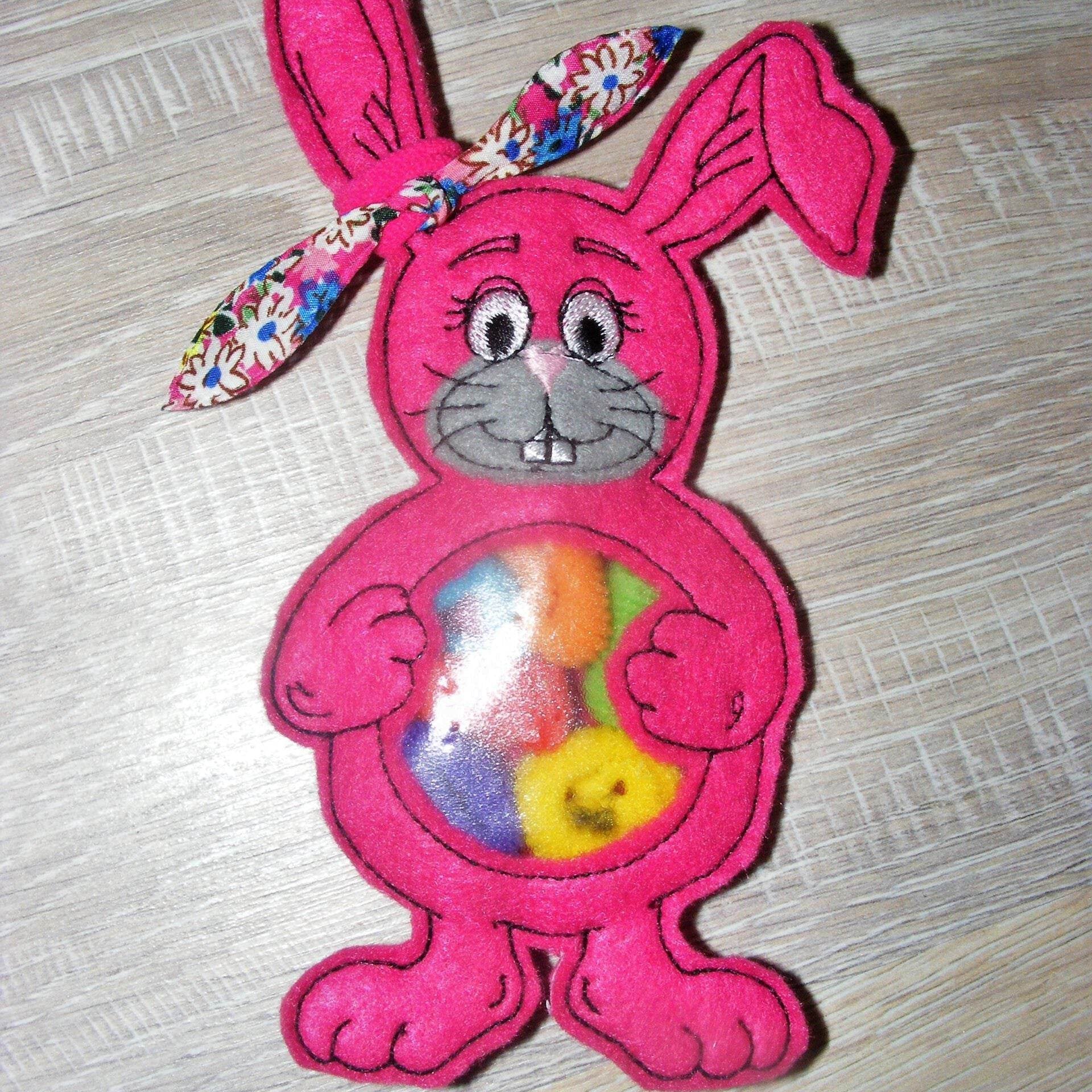 Stickdatei-Set - Ostern (Hase, Küken, Ente, Schaf, Karotte) zum Füllen - Sewando