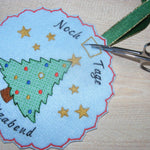 Stickdatei - Adventskalender / Drehkalender Tannenbaum - Sewando