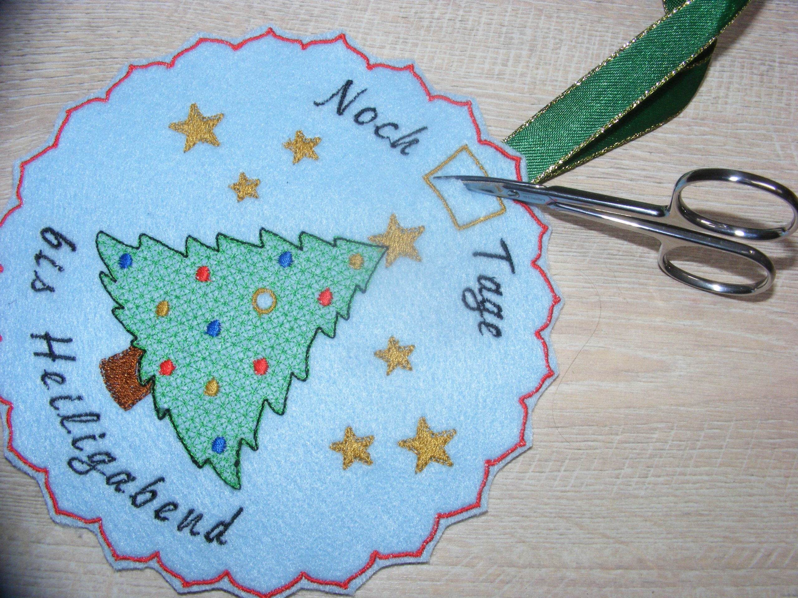 Stickdatei - Adventskalender / Drehkalender Tannenbaum - Sewando