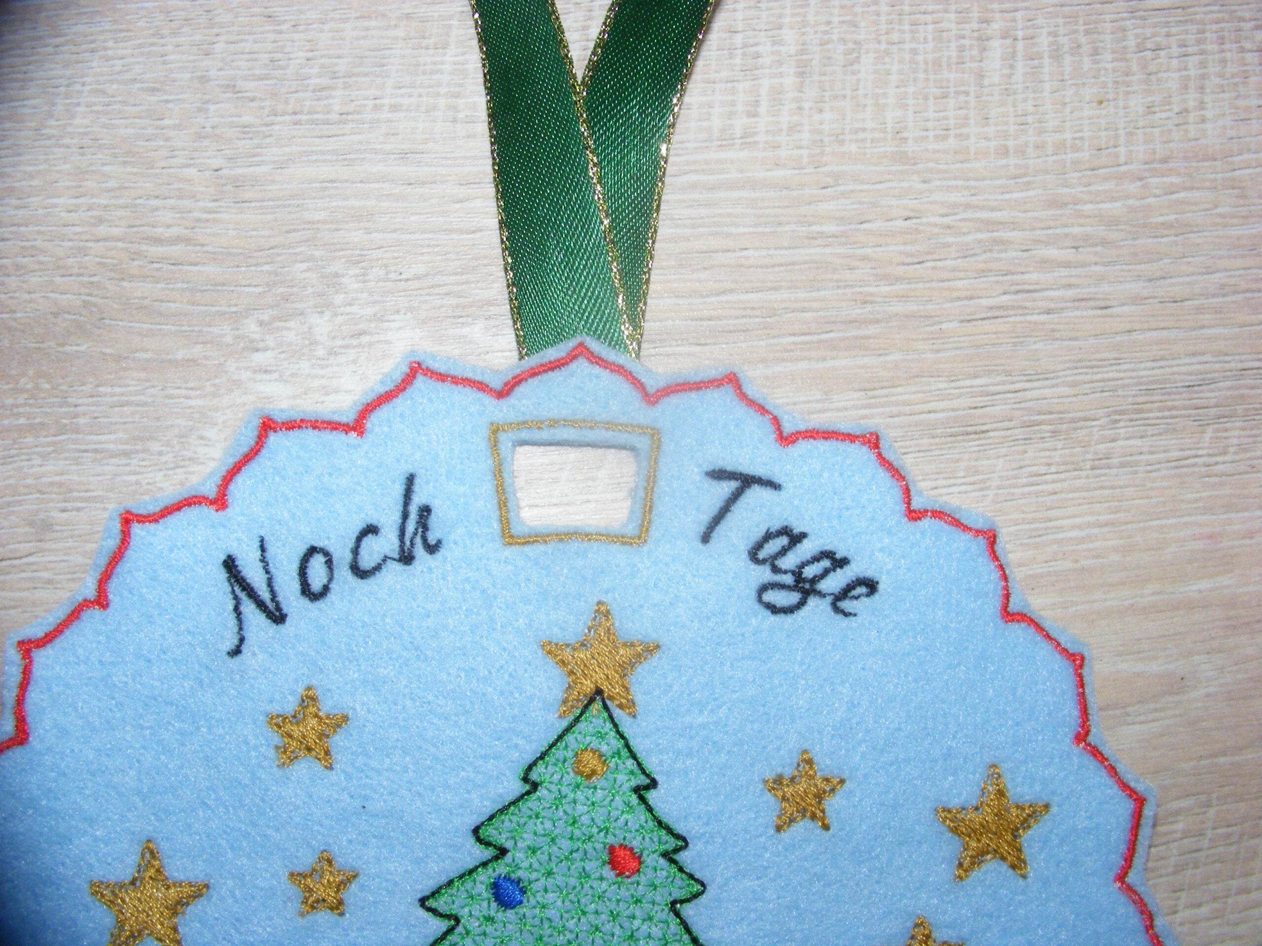 Stickdatei - Adventskalender / Drehkalender Tannenbaum - Sewando