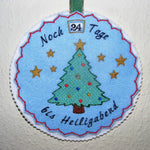 Stickdatei - Adventskalender / Drehkalender Tannenbaum - Sewando