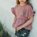 RUFFLE SWEATER LINA 80-164 - Sewando