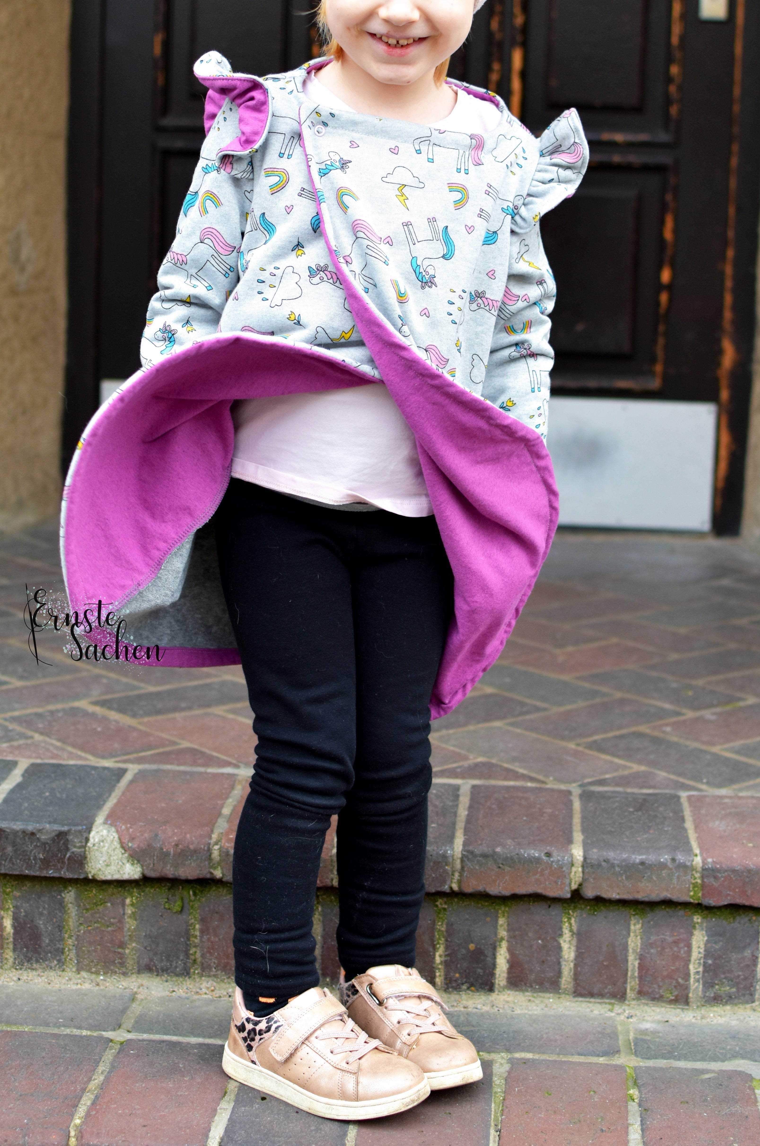Schnittmuster Cardigan Clara Größen 86-140 - Sewando