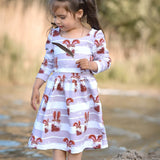 Schnittmuster Kleid Jana MiniMe Gr. 86-140 - Sewando