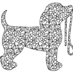 Stickdatei Tiere mit Füllmuster (8 Dateien) - Sewando