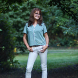 Schnittmuster Bluse DAISY - V-Ausschnit mit Rüsche, Kurzarm | Gr. 32-50 (PDF) - Sewando