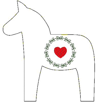 Stickdatei - Dala Pferde (12 Muster) - Sewando