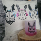 Plotterdatei "Sound Bunny Family" dxf, svg, jpeg