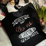 Good Taste | SVG, DXF, PNG Plotterdatei, Laserdatei - Sewando