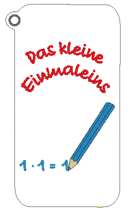 Stickdatei - ITH Einmaleins (1-10) + Deckblatt und Blanko-Datei zum Selbstgestalten - Sewando