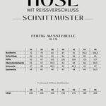 E-Book und Schnittmuster | Hose mit Reissverschluss Gr. 34-46 - Sewando