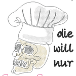 Stickdatei - Der/die tut nix, der/die will nur kochen - Sewando