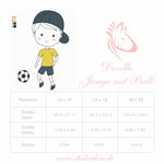 Junge mit Ball Stickdatei – sportlich, frech und voller Energie für deine Stickmaschine - Sewando