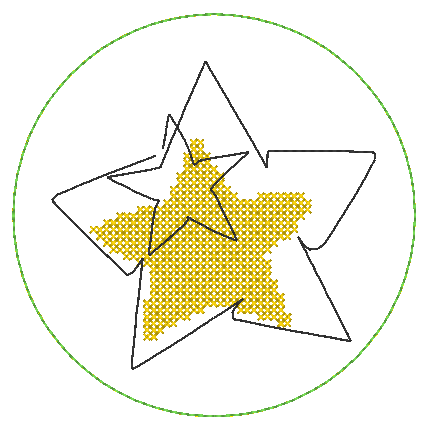 Stickdatei - Untersetzer Single Line Advent (24 Dateien) - Sewando