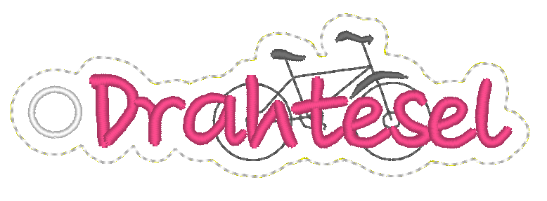 Stickdatei Schlüsselanhänger - Fahrrad & Drahtesel - Sewando