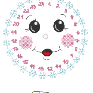 Adventskalender / Drehkalender Schneemann - Sewando