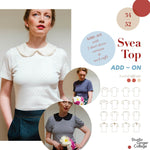 Svea Top 34 - 52 add-on sewing pattern and instructions - Sewando
