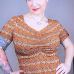 Schnittmuster ESA - Kleid oder Shirt mit Raffung vorne und Ärmelvarianten Gr. 34-54 - Sewando