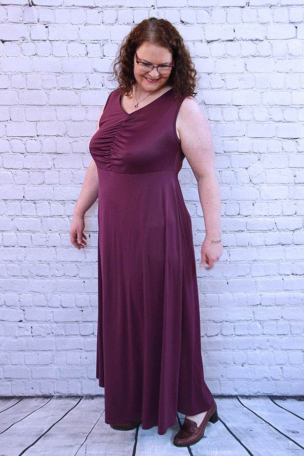 Schnittmuster ESA - Kleid oder Shirt mit Raffung vorne und Ärmelvarianten Gr. 34-54 - Sewando