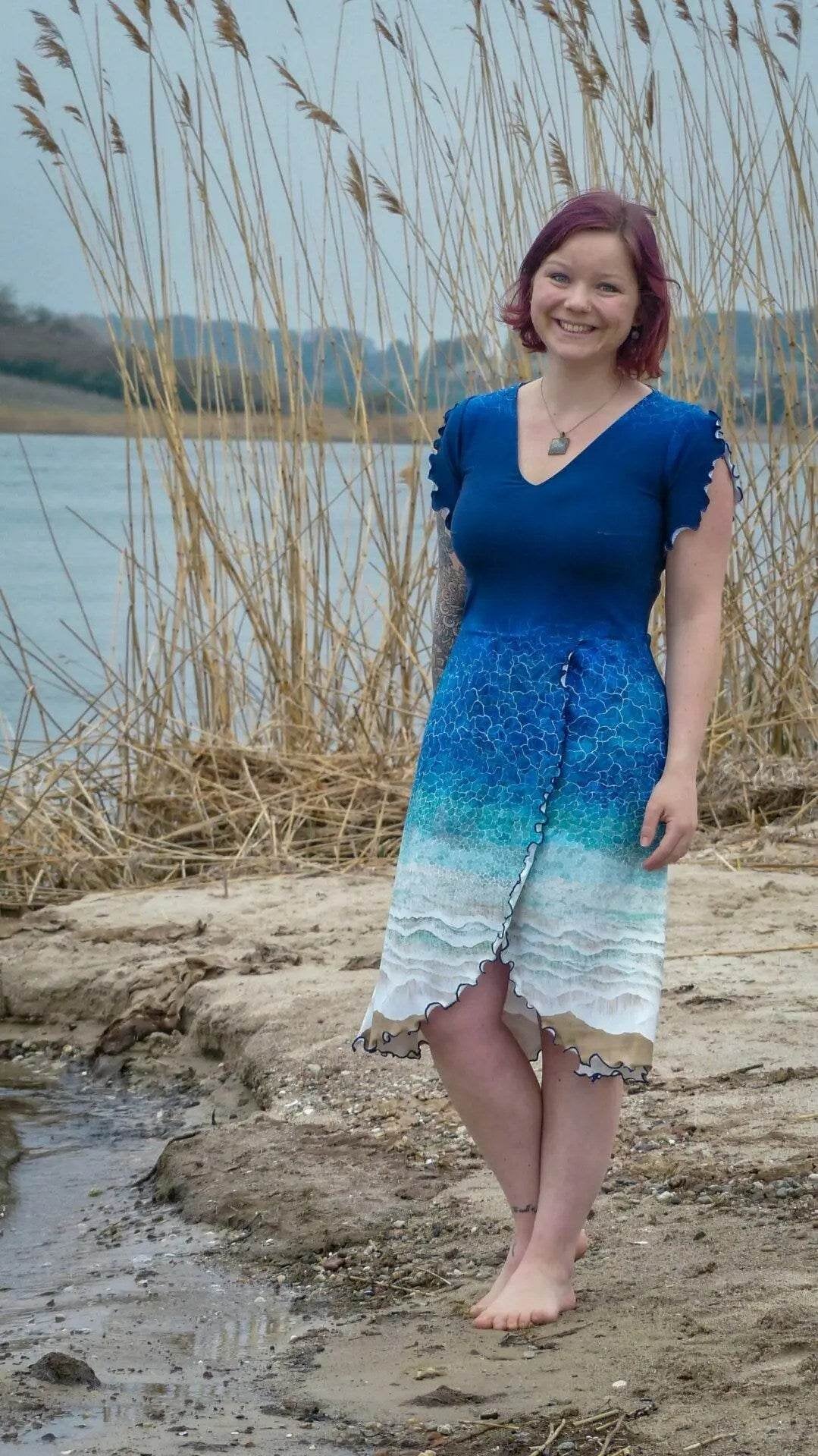 Schnittmuster Kleid Ametrin Gr. 32 - 56 DE - Sewando