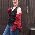 Schnittmuster Cardigan Crystal Gr. S - XL DE Freebie - Sewando