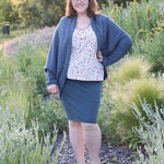 Schnittmuster Cardigan Crystal Gr. S - XL DE Freebie - Sewando