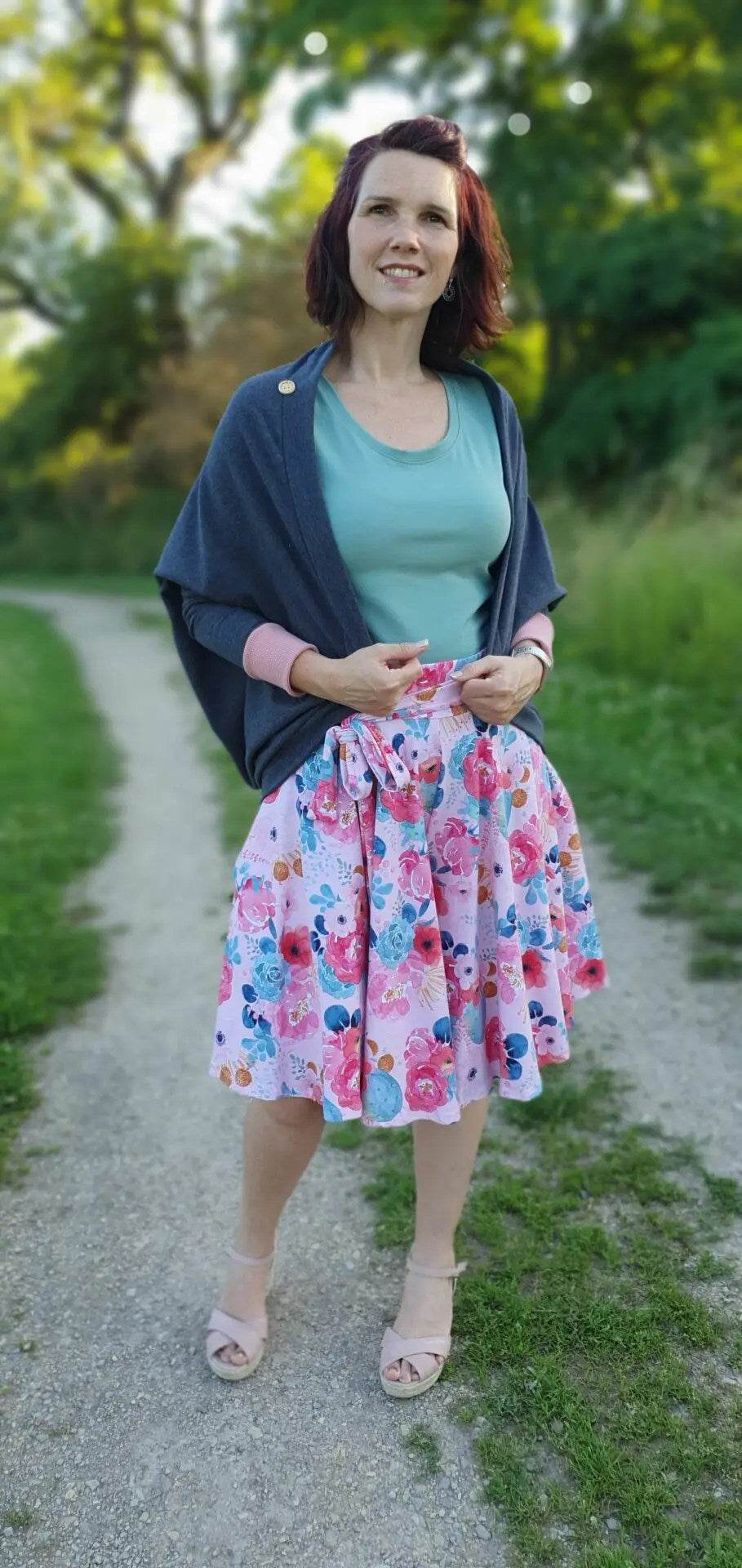 Schnittmuster Cardigan Crystal Gr. S - XL DE Freebie - Sewando