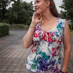 Schnittmuster Shirt Faltenshirt Larimar Gr. 32 - 50 DE - Sewando