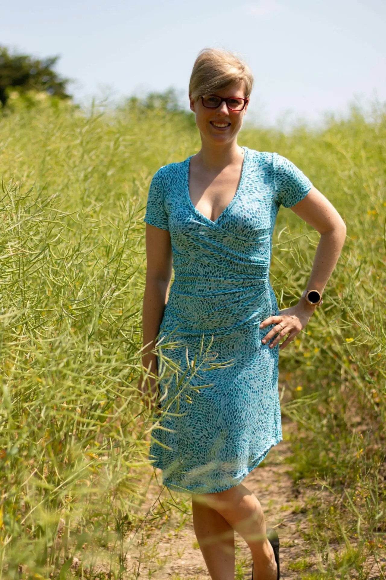 Schnittmuster Kleid / Shirt Rubin Gr. 32 - 46 DE - Sewando