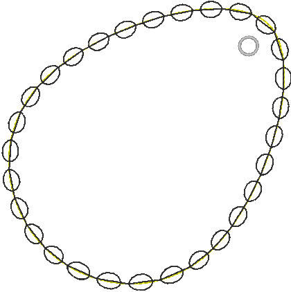 Stickdatei - 6 Blanko-Eier mit versch. Schmuckrändern - Sewando