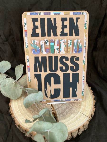 EINEN SCHEIß MUSS ICH | SVG, DXF, PNG Plotterdatei, Laserdatei - Sewando