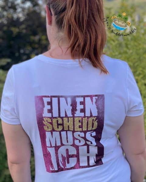 EINEN SCHEIß MUSS ICH | SVG, DXF, PNG Plotterdatei, Laserdatei - Sewando
