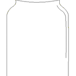 Stickdatei - Vase / Vorratsglas / Einmachglas in 7 Größen - Sewando