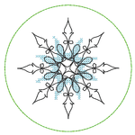 Stickdatei - Untersetzer Single Line Advent (24 Dateien) - Sewando