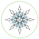 Stickdatei - Untersetzer Single Line Advent (24 Dateien) - Sewando