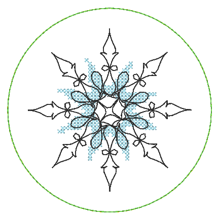 Stickdatei - Untersetzer Single Line Advent (24 Dateien) - Sewando