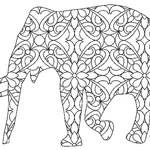 Stickdatei Tiere mit Füllmuster (8 Dateien) - Sewando