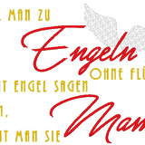 Stickdatei - Spruch "Mama-Engel"