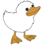 Stickdatei - Entenparade (4 Doodle-Dateien) + 2 Gratisdateien - Sewando