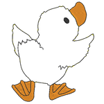 Stickdatei - Entenparade (4 Doodle-Dateien) + 2 Gratisdateien - Sewando