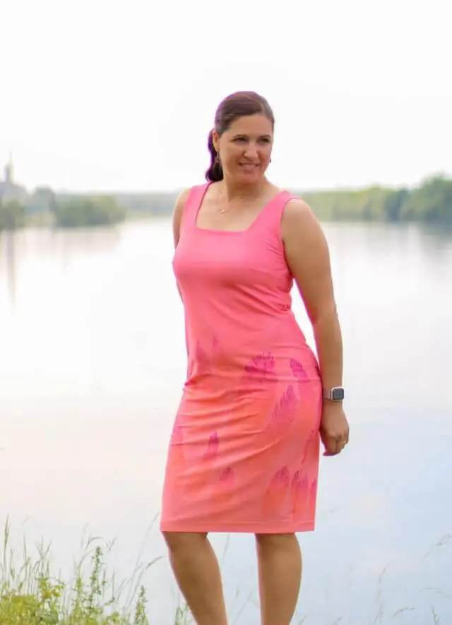 Schnittmuster Kleid Epidot Etuikleid Gr. A-M DE/EN/FR. BU 76-134cm - Sewando