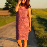 Schnittmuster Kleid Epidot Etuikleid Gr. A-M DE/EN/FR. BU 76-134cm - Sewando